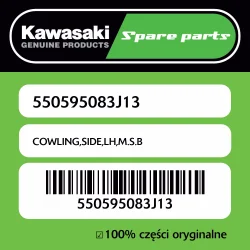 Bezpieczne zakupy Owiewka boczna lewa M.S.B Kawasaki