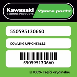 Owiewka górna centralna M.S.B Kawasaki Zniżka