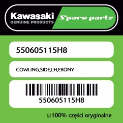Zamów dziś Owiewka boczna lewa EBONY Kawasaki