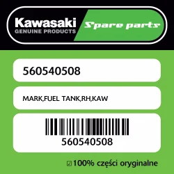MARK,FUEL TANK,RH,KAW Ostatnie sztuki