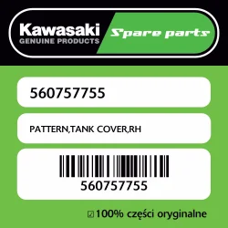 PATTERN,TANK COVER,RH Wysoka jakość