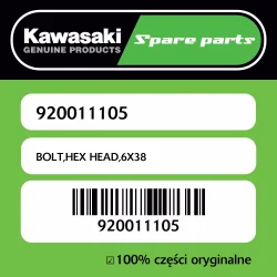 Śruba hex 6X38 Kawasaki Oferta