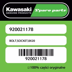 Śruba imbusowa 8X20 Kawasaki Obniżka ceny
