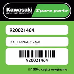 Śruba z kołnierzem 12X60 Kawasaki Bestseller