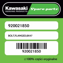 Darmowa dostawa Śruba z kołnierzem 8X47 Kawasaki