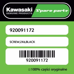 SCREW,2X6,BLACK Łatwy zwrot