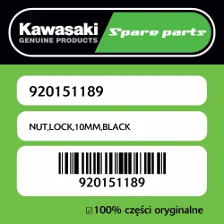 NUT,LOCK,10MM,BLACK Dostępne od ręki