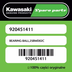 Ograniczona ilość Łożysko kulkowe 25BWD02C Kawasaki