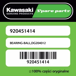 Łożysko kulkowe DG204012 Kawasaki Łatwy zwrot