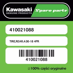 Oferta limitowana TIRE,REAR,4.00-18 4PR