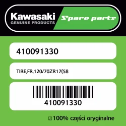 Zamów teraz TIRE,FR,120/70ZR17(58