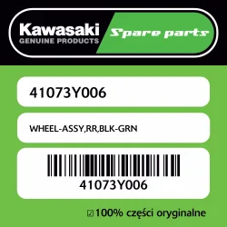 Tani WHEEL-ASSY,RR,BLK-GRN