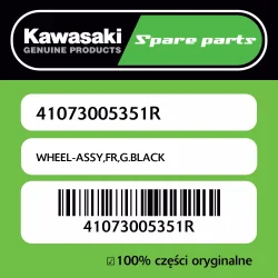 Ostatnia szansa WHEEL-ASSY,FR,G.BLACK