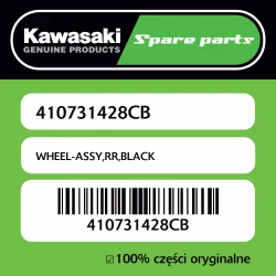 WHEEL-ASSY,RR,BLACK Wysoka jakość
