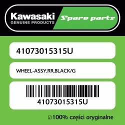 Najlepsza cena WHEEL-ASSY,RR,BLACK/G