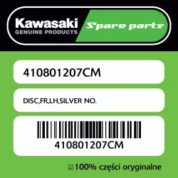 DISC,FR,LH,SILVER NO. Wysoka jakość