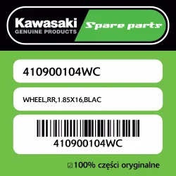 WHEEL,RR,1.85X16,BLAC Do wyczerpania zapasów