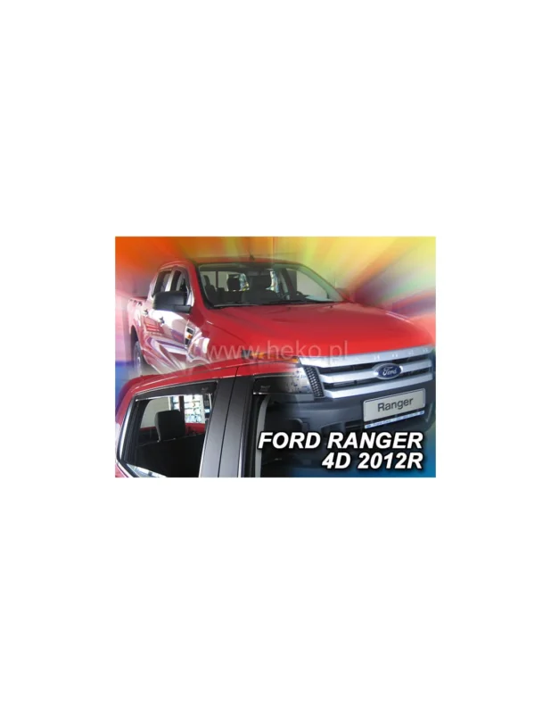Owiewki FORD RANGER V 4d. 2011-2023r.(kpl. z tyłami) Nowość